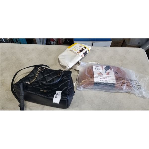 NINE WEST PURSE AND 2 CROSSBODY BAGS