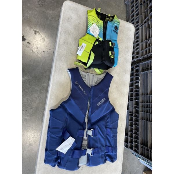 HYPERLITE ADULT LARGE LIFEJACKET AND HYPERLITE KIDS LIFE JACKET