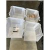 Image 1 : 4 STACKABLE STORAGE BASKETS AND CATIT CREAMY BITZ