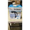 Image 2 : HAMILTON BEACH 1L COMPACT GLASS ELECTRIC KETTLE - TESTED WORKING