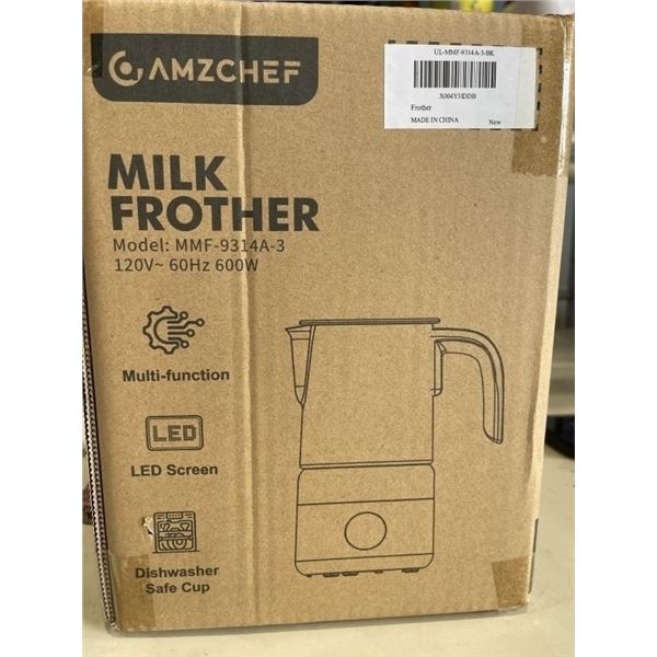AS NEW AMZCHEF MILK FROTHER. MODEL MMF-9314A-3