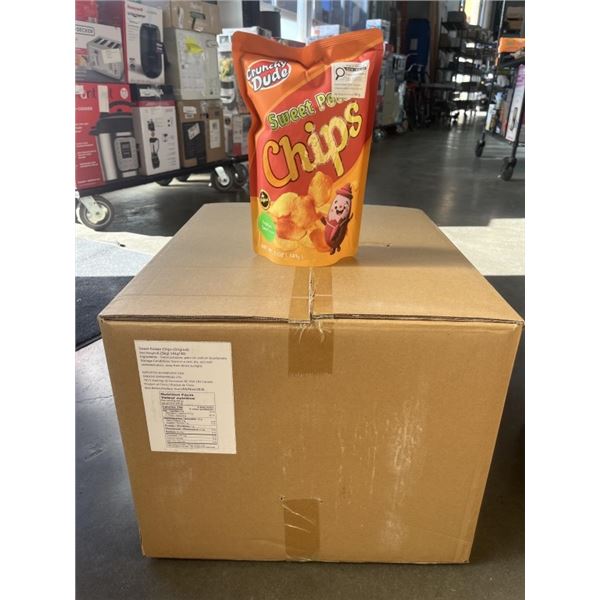 NEW / SEALED CASE OF "CRUNCHY DUDE" SWEET POTATO CHIPS - 30 BAGS TOTAL