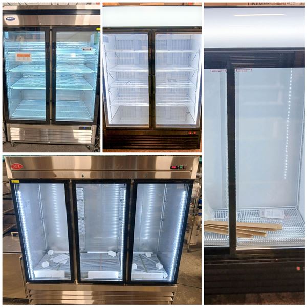 FEATURE LOT: UPRIGHT DISPLAY COOLERS & FREEZERS - NEW & USED!