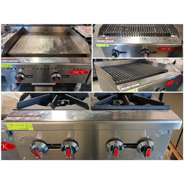 FEATURE LOT: NEW NATURAL GAS COUNTERTOP COOKING EQUIPMENT