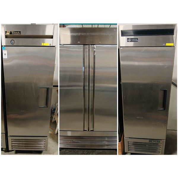 FEATURE LOT: UPRIGHT STAINLESS STEEL COOLERS