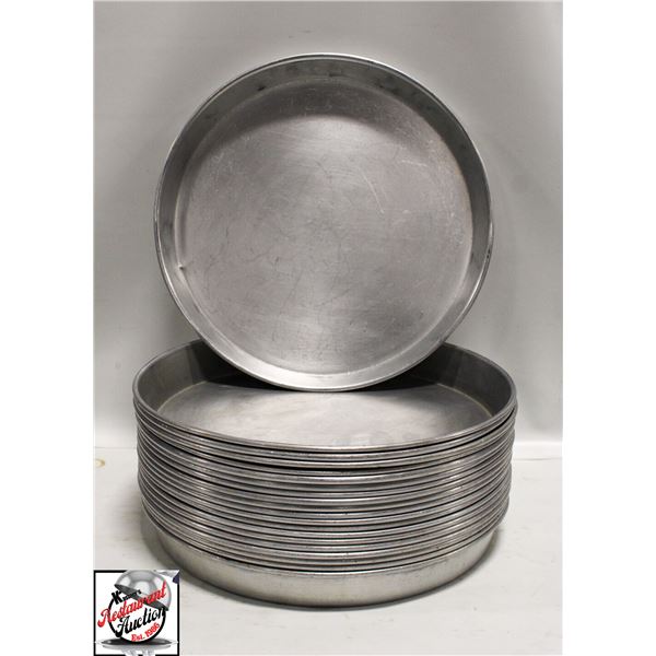 20 ALUMINUM 12" DEEP DISH PANS