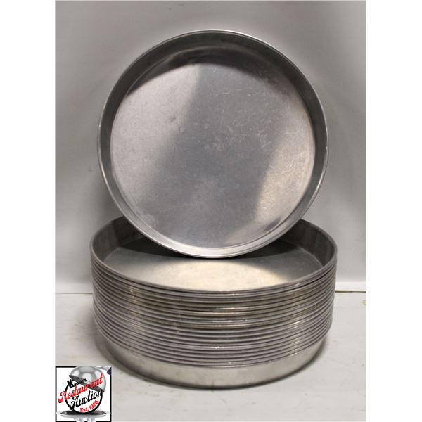 20 ALUMINUM 12" DEEP DISH PANS