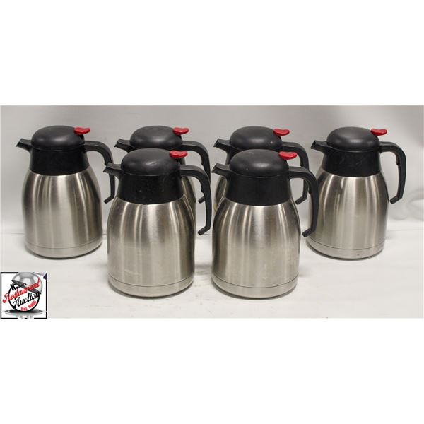 6 WINCO STAINLESS STEEL POTS - 1.5L