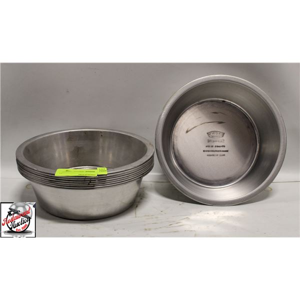 9 NEW CROWN COOKWARE 9" ALUMINUM PUDDING PANS