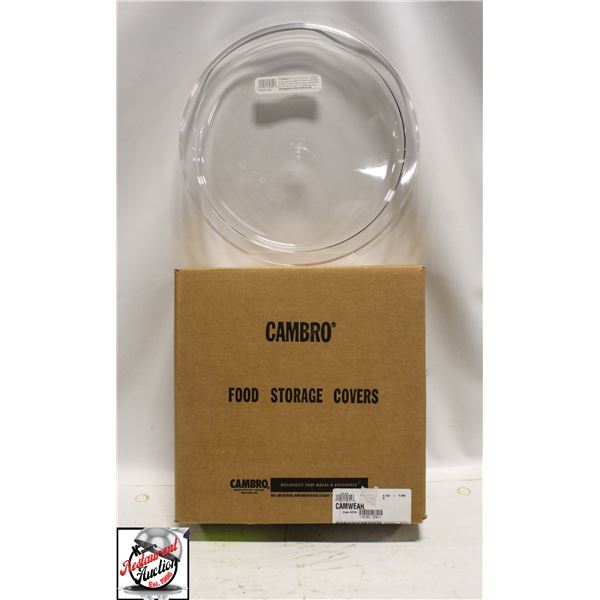 CASE OF 6 NEW CAMBRO INGREDIENT BIN LIDS