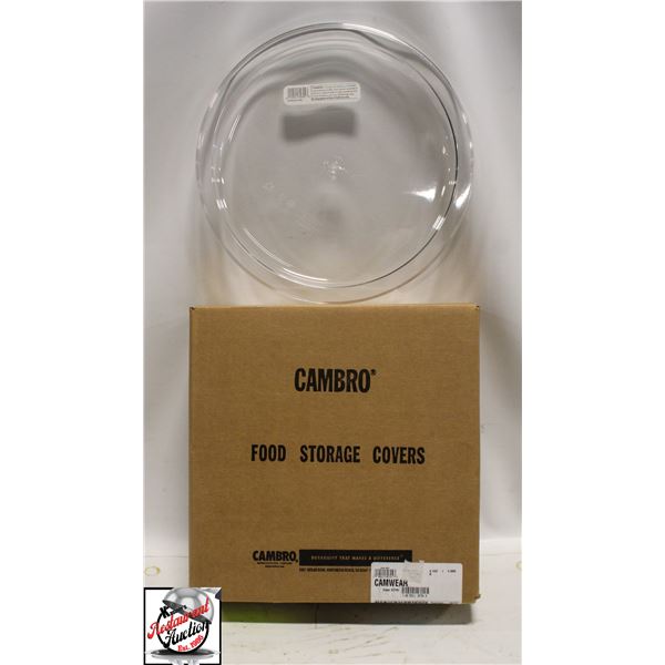 CASE OF 6 NEW CAMBRO INGREDIENT BIN LIDS