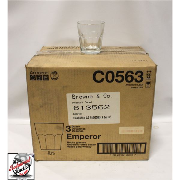NEW CASE OF ARCOROC 9.5 OZ CASABLANCA OLD