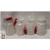Image 1 : 4 RED BAR PAL BOTTLES - 2QT