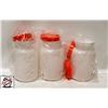 Image 1 : 3 ORANGE BAR PAL BOTTLES - 2 QT
