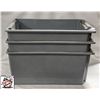 Image 1 : 3 RUBBERMAID NEST & STACK POLY TOTES M# 1371
