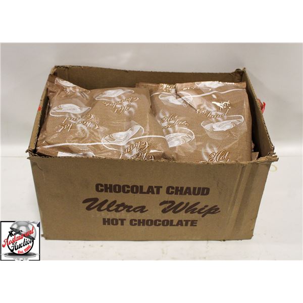 CASE OF 1 DOZEN BAGS OF HOT CHOCOLATE POWDER