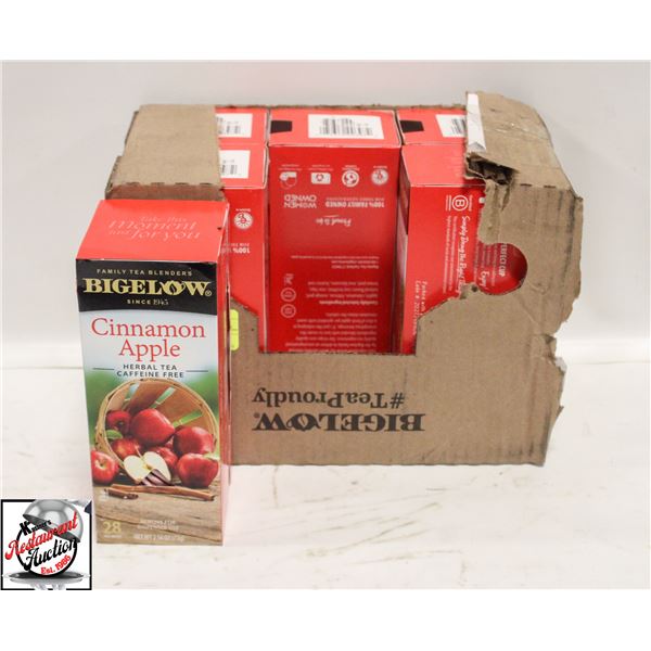 6 SEALED BOXES OF BIGELOW CINNAMON APPLE TEA