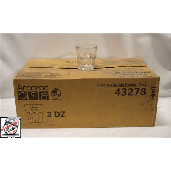 PARTIAL CASE APPROX. 2 DOZEN 12 OZ GRANITE DOUBLE