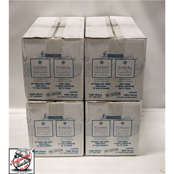 4000 COFFEE FILTERS - 4.5" WIDE BASE