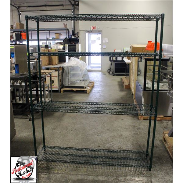 NEW 5' FOCUS GREEN EPOXY RESIN WIRE STORAGE RACK