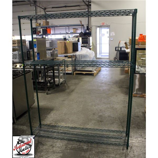 NEW 5' FOCUS GREEN EPOXY RESIN WIRE STORAGE RACK