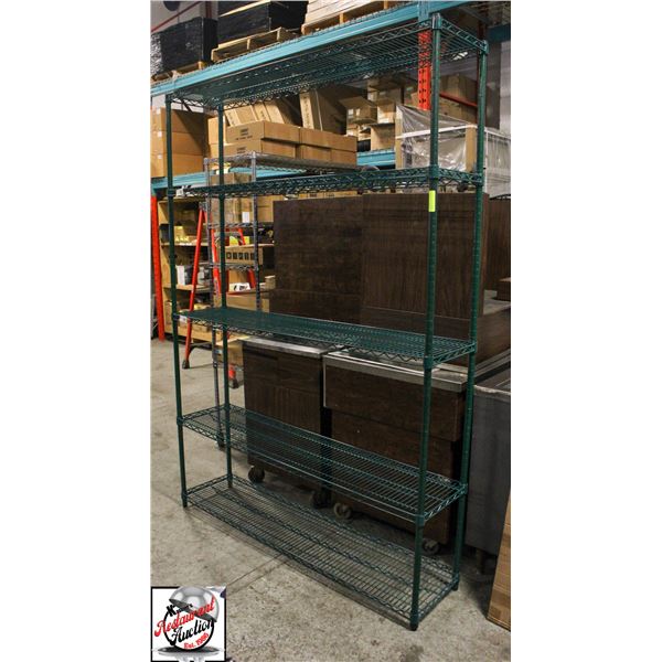 NEW 5' FOCUS GREEN EPOXY RESIN WIRE STORAGE RACK