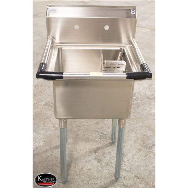 NEW S/S CHEFS MATE SINGLE 18"X18"X11" WELL SINK