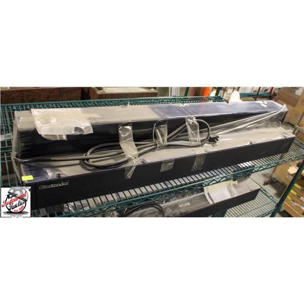 BRAND NEW 4' GLAS TENDER  LIGHTED LIQUOR DISPLAY