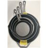 Image 1 : NEW 4 PIECE CAST IRON PAN SET - FOUR SIZES