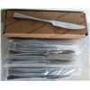 Image 1 : SET 18 NEW 8" STAINLESS STEEL DINNER / DESSERT