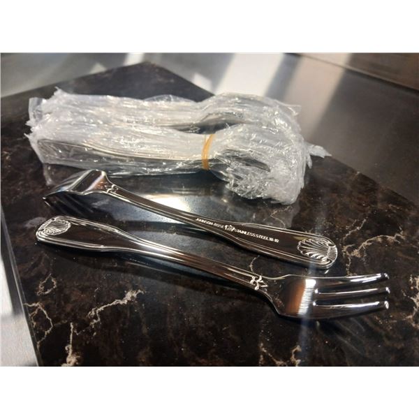 2 DOZEN NEW SHELL APPETIZER/OYSTER FORKS JR 21962