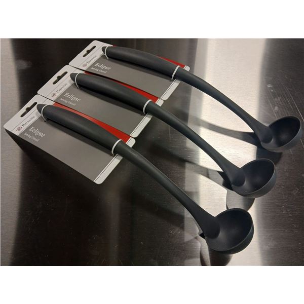 3 NEW BROWNE 12.5" HIGH HEAT 1OZ. SERVING LADLES