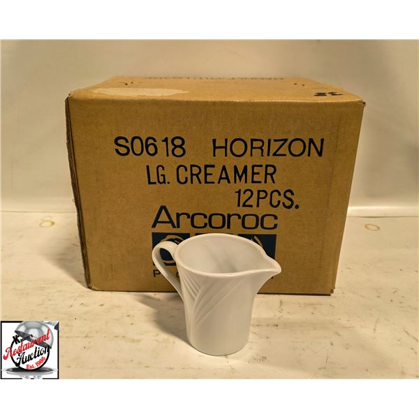 12 NEW ARCOROC HORIZON LARGE CREAMERS