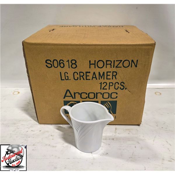12 NEW ARCOROC HORIZON LARGE CREAMERS