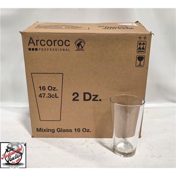 24 ARCOROC 16 OZ MIXING GLASSES