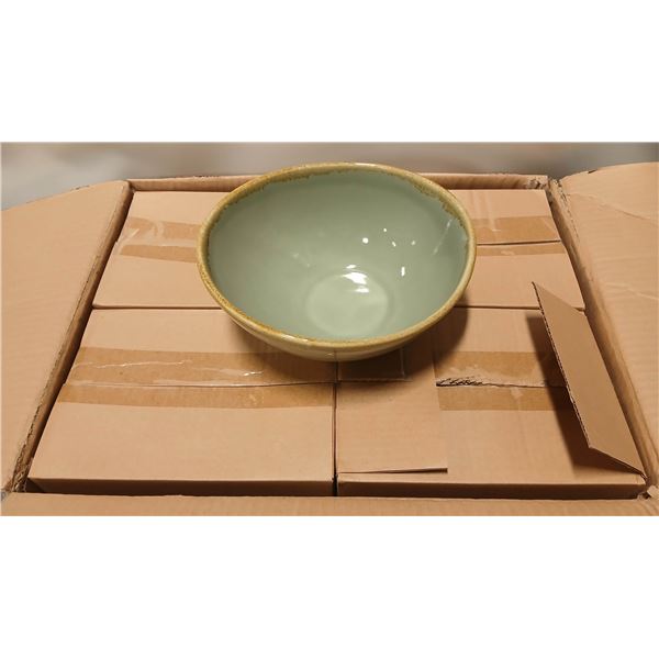 12 NEW ARCOROC SAGE GREEN 8-1/2" TERRASTONE BOWLS