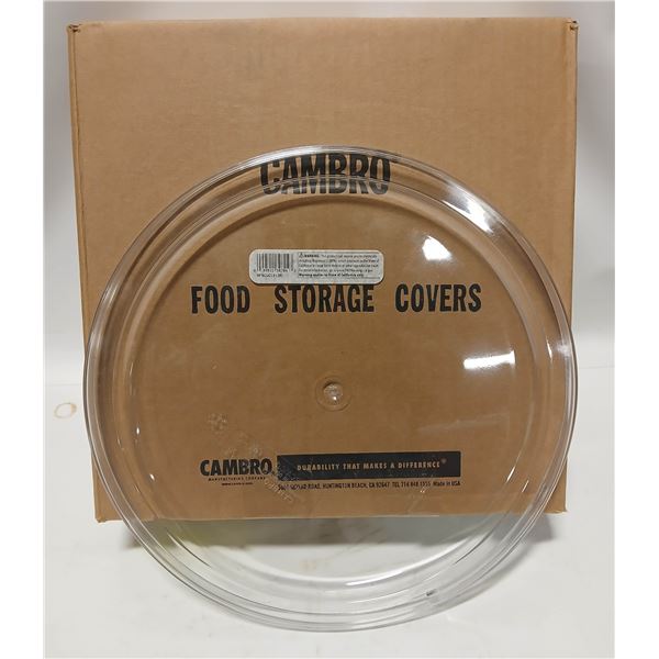 CASE OF 6 NEW CAMBRO INGREDIENT BIN LIDS
