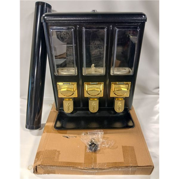 NEW RHINO TRIPLE HEAD COUNTERTOP VENDING MACHINE