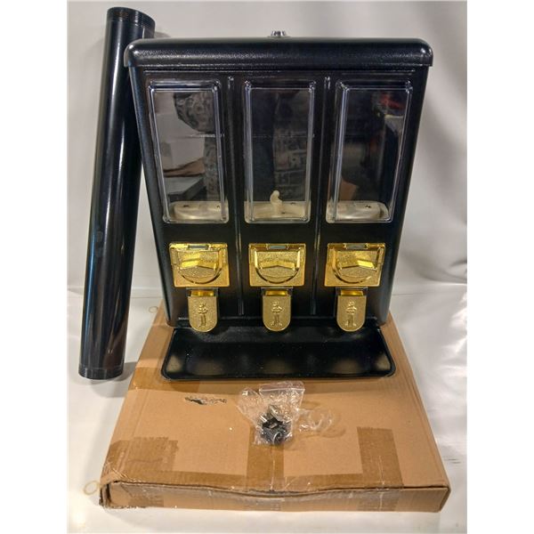 NEW RHINO TRIPLE HEAD COUNTERTOP VENDING MACHINE