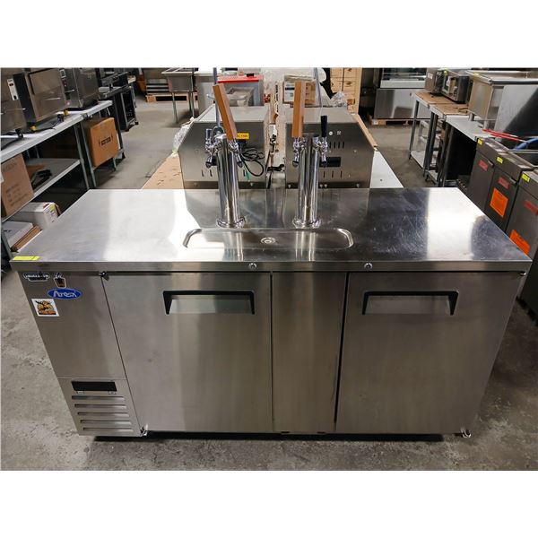 ATOSA BACK BAR KEG COOLER W/ BEER TOWERS