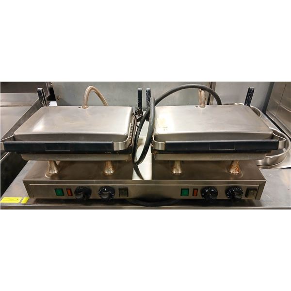 STAINLESS STEEL DOUBLE PANINI PRESS