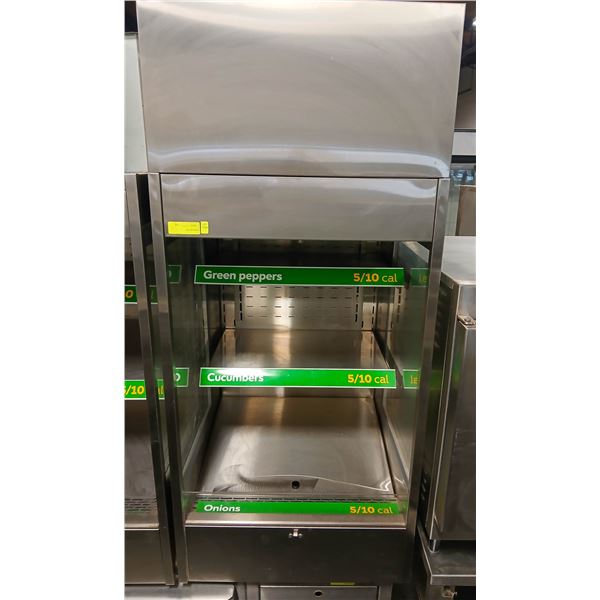 S/S COUNTERTOP OPEN AIR REACH IN DISPLAY COOLER W/