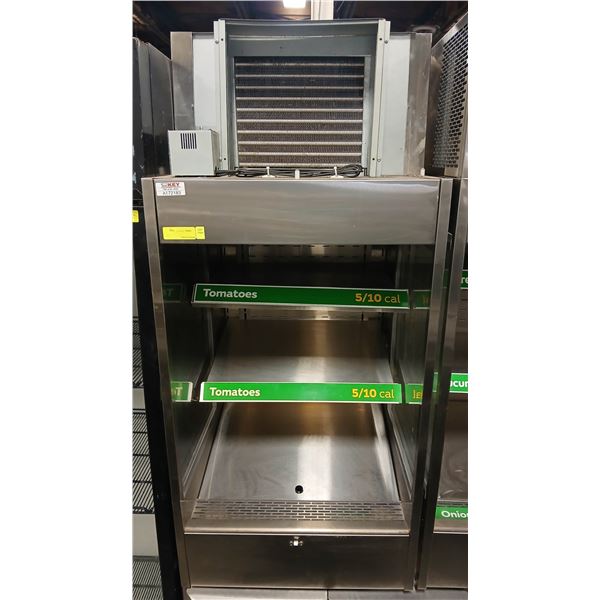 S/S COUNTERTOP OPEN AIR REACH IN DISPLAY COOLER W/
