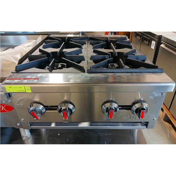 NEW MCK 2' COUNTERTOP 4 BURNER HOT PLATE - 120KBTU