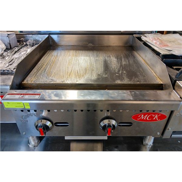 NEW MCK 2' COUNTERTOP FLAT TOP GRIDDLE -60,000 BTU