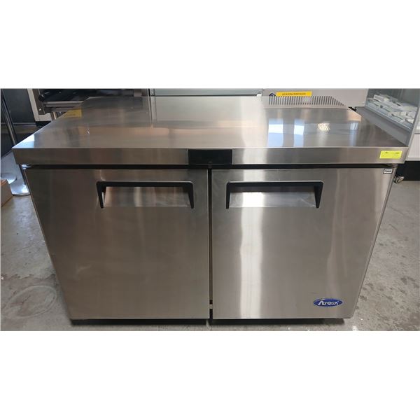 NEW 4' ATOSA S/S 2 DOOR UNDERCOUNTER FREEZER