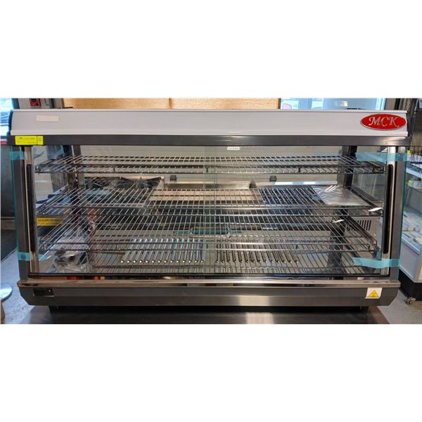 NEW 4' MCK COUNTERTOP HEATED GLASS DISPLAY CASE