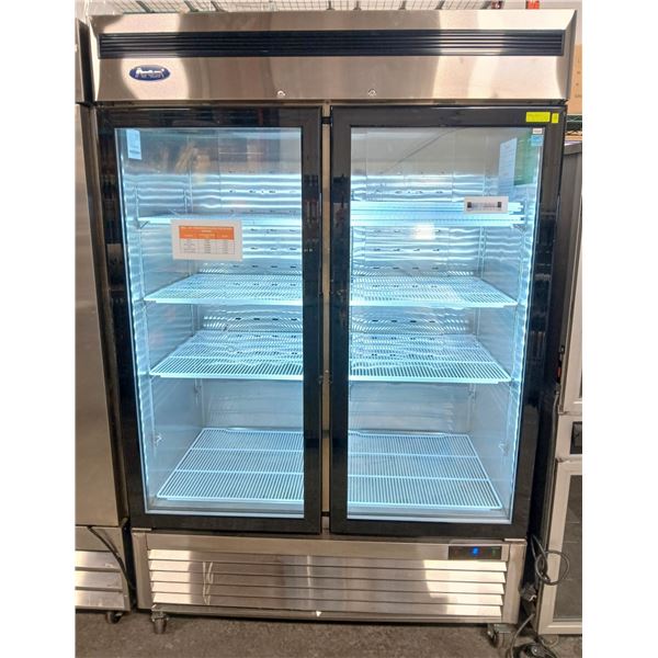 ATOSA DUAL GLASS DOOR UPRIGHT DISPLAY FREEZER