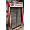 Image 2 : HA BROWN DUAL SLIDING GLASS DOOR UPRIGHT  DISPLAY