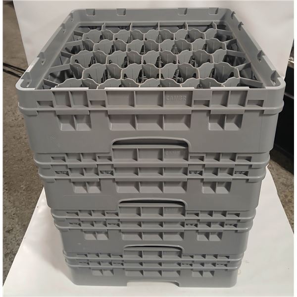 4 NEW CAMBRO 30-COMPARTMENT DISHWASHER RACK